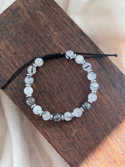 Black Rutilated Quartz Bracelet